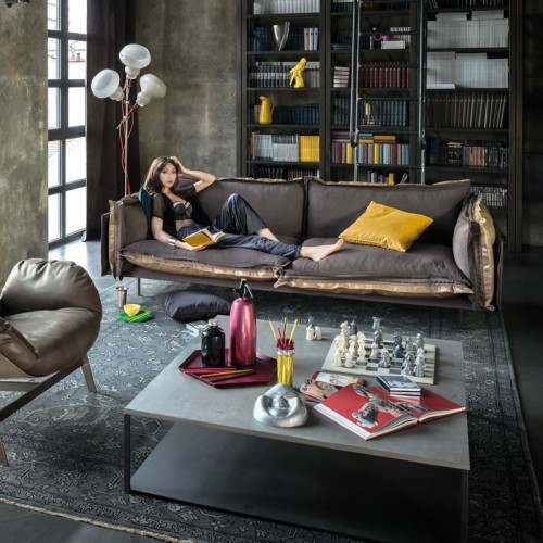 Auto-reverse Arketipo sofa 2 and 3 linear seats