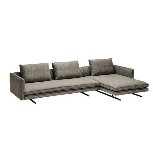 Moss Arketipo corner sofa with chaise longue