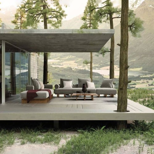 Santos Arketipo corner sofa with chaise longue