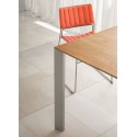 Akashi Midj extendable table with painted metal legs