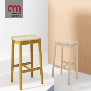 White Billiani modern stool