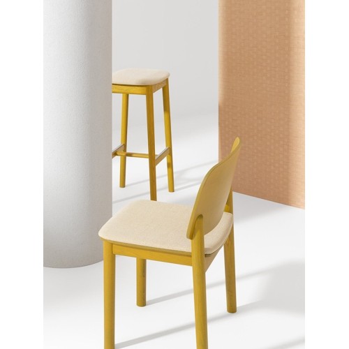 White Billiani modern stool