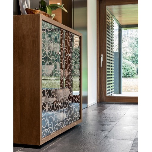 Granada Tonin Casa Showcase with glass shelves