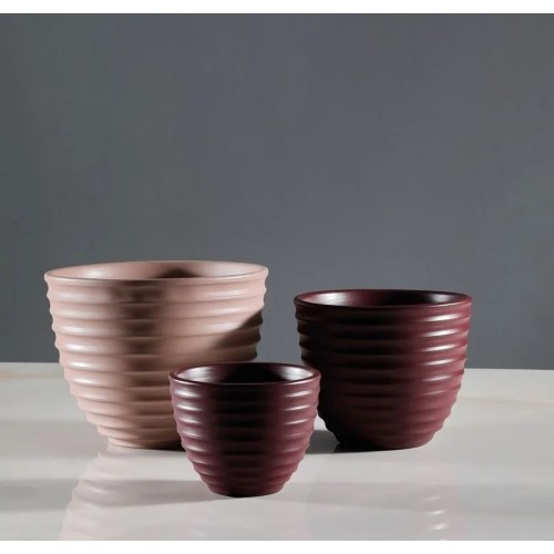 Bulbo Relief Tonin Casa Ceramic Pot