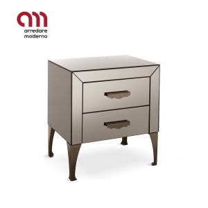 Adone Cantori bedside table with modern mirror design