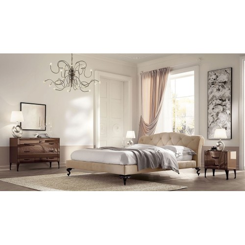 Adone Cantori bedside table with modern mirror design