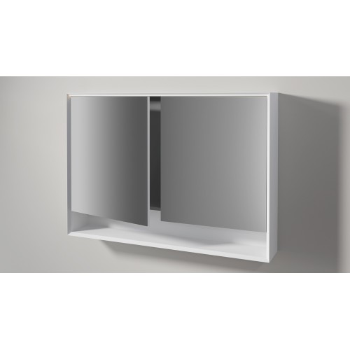 Edoné Modern Mirror Cabinet 45° With Open Compartment