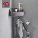 Alfa Geelli bathroom shelf in plastic with water drain