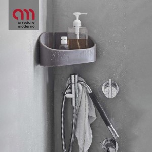 Alfa Geelli bathroom shelf in plastic with water drain