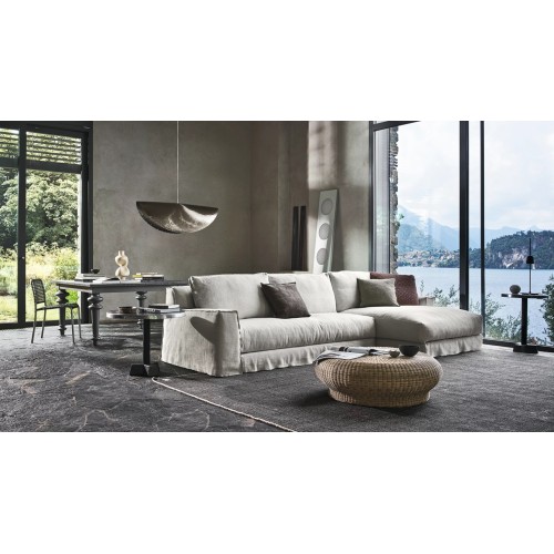 Gray Gervasoni square table, design dining table