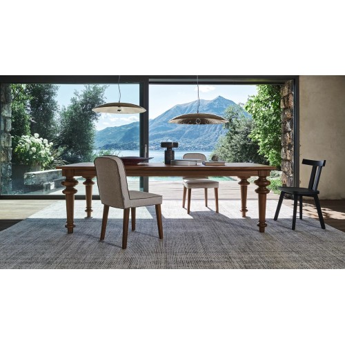 Gray Gervasoni rectangular table, design dining table