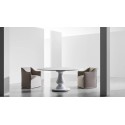 Gray Gervasoni round table, design dining table