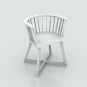 Gray 24 Gervasoni wooden lounge chair