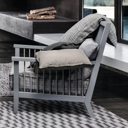 Gray 01 Gervasoni modern armchair