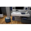 Kiub Hidra Ceramica Refined bathroom sink with side top