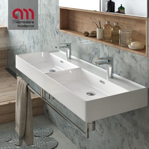 Kiub Hidra Ceramica Refined bathroom Double sink