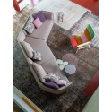 Chamfer Moroso Corner sofa with chaise longue