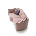 Chamfer Moroso Corner sofa with chaise longue
