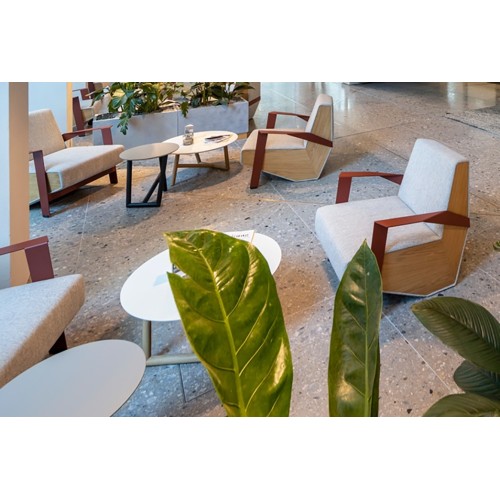 Silver Lake Moroso Modern wood armchair