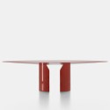 NVL Table MDF Italia lacquered and marble Table