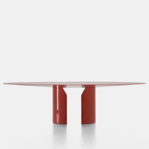 NVL Table MDF Italia lacquered and marble Table