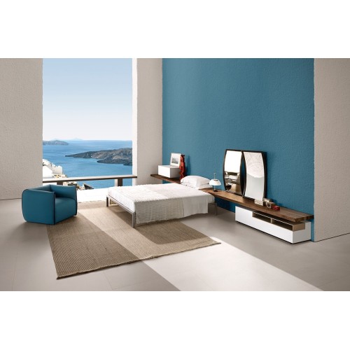 Aluminium Bed MDF Italia with or without headboard