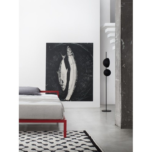 Aluminium Bed MDF Italia with or without headboard