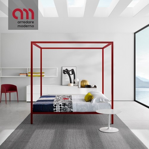 Aluminium Bed MDF Italia with or without headboard
