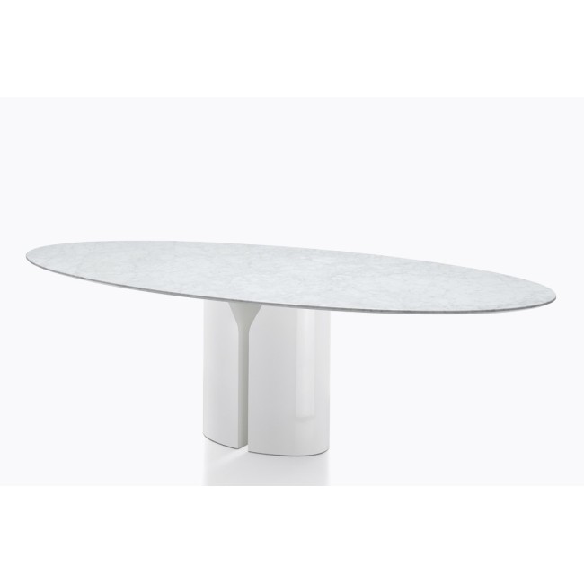 NVL Table MDF Italia with marble top