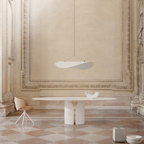 NVL Table MDF Italia with marble top