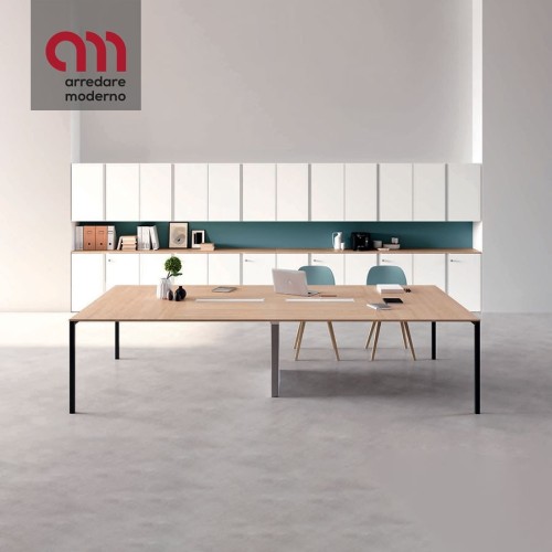 Agile Martex meeting table with painted metal legs