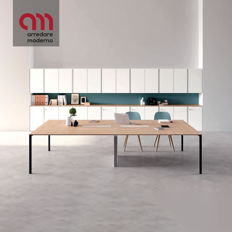 Agile Martex meeting table with painted metal legs