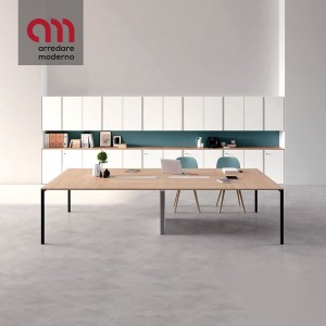 Agile Martex meeting table with painted metal legs