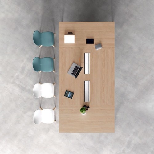 Agile Martex meeting table with painted metal legs