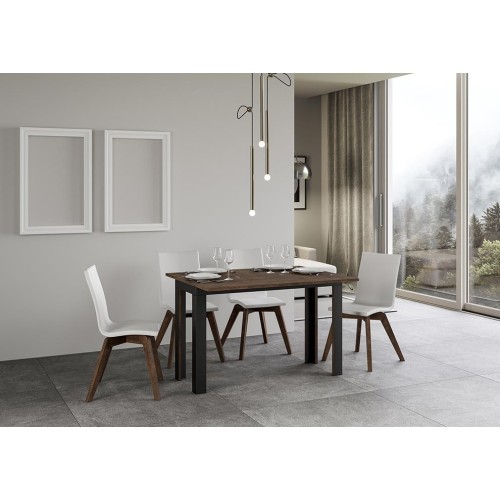 Linea double Itamoby table with anthracite frame