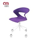 Kicca Kastel 4 legs swivel office chair with castors-gaslift