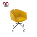 Kuad Kastel waiting room chair with castors