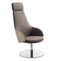 Kontea Kastel waiting room armchair with stem base