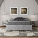 Ityhome Nuamo queen size bed with low headboard - Arredare Moderno