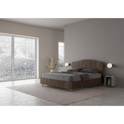 Ityhome Dores wooden double bed - Arredare Moderno