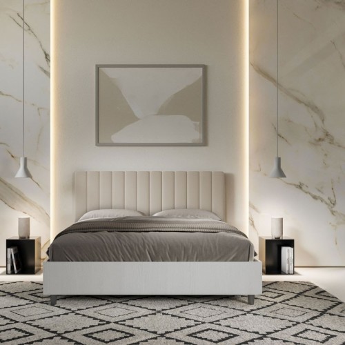 Ityhome Kaia double bed with container - Arredare Moderno