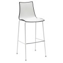 Zebra Bicolour Scab Stool lacquered frame