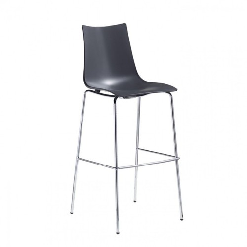 Zebra Technopolymer Scab Stool chrome frame