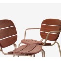 Si-Si wood Scab Design Chair with armrests