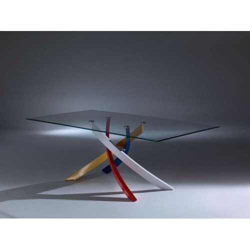 Artistico Bontempi table in crystal-glass
