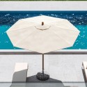 Dolomiti Beach umbrella Ombrellificio Veneto wood
