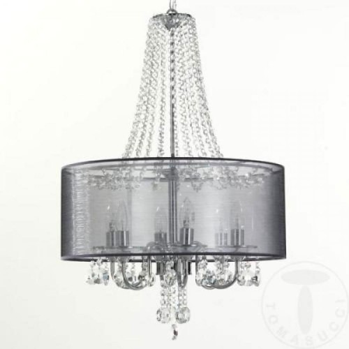 Jewels Silver Ring Tomasucci Chandelier 6 Lights