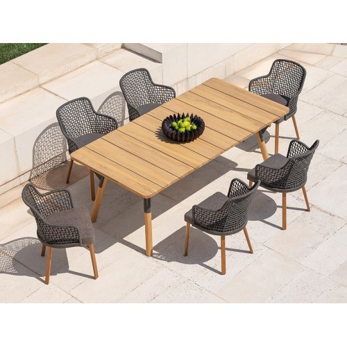 Emma Varaschin Armchair wooden legs fabric seat