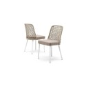 Emma Varaschin garden chair aluminum legs fabric seat