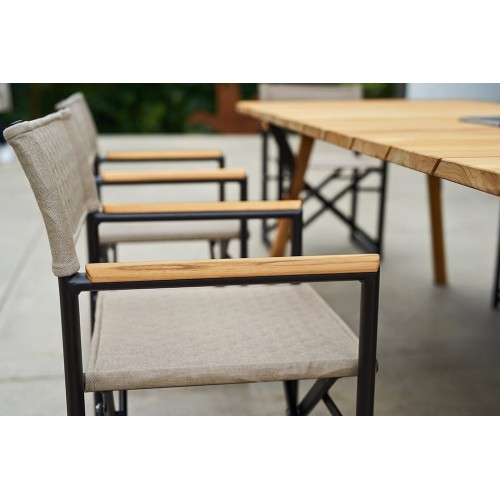 Victor Varaschin Director chair with wood armrests